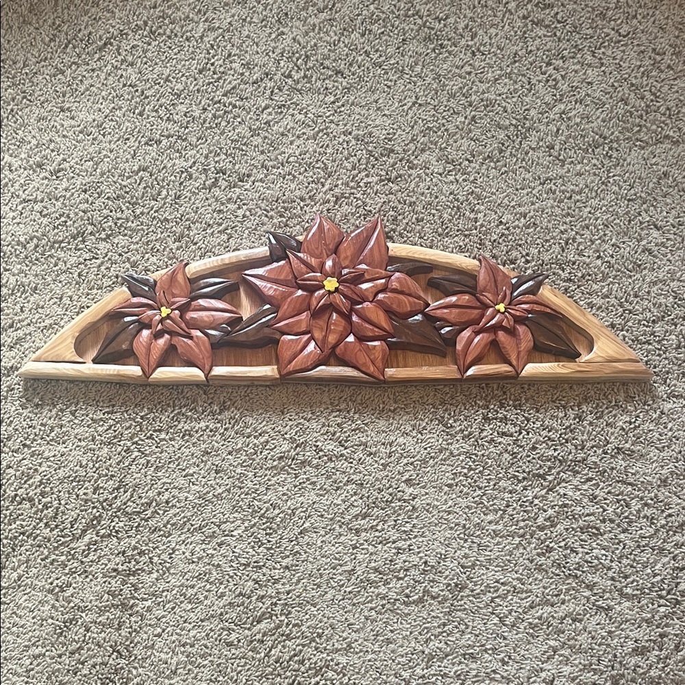 Wooden Floral Wall Art